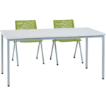 Poly table grey 180x80