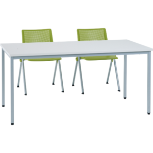 Table poly gris 160×80