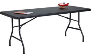Table light 183 x 77 noir
