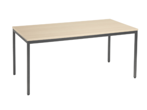 Table poly chêne clair 160×80