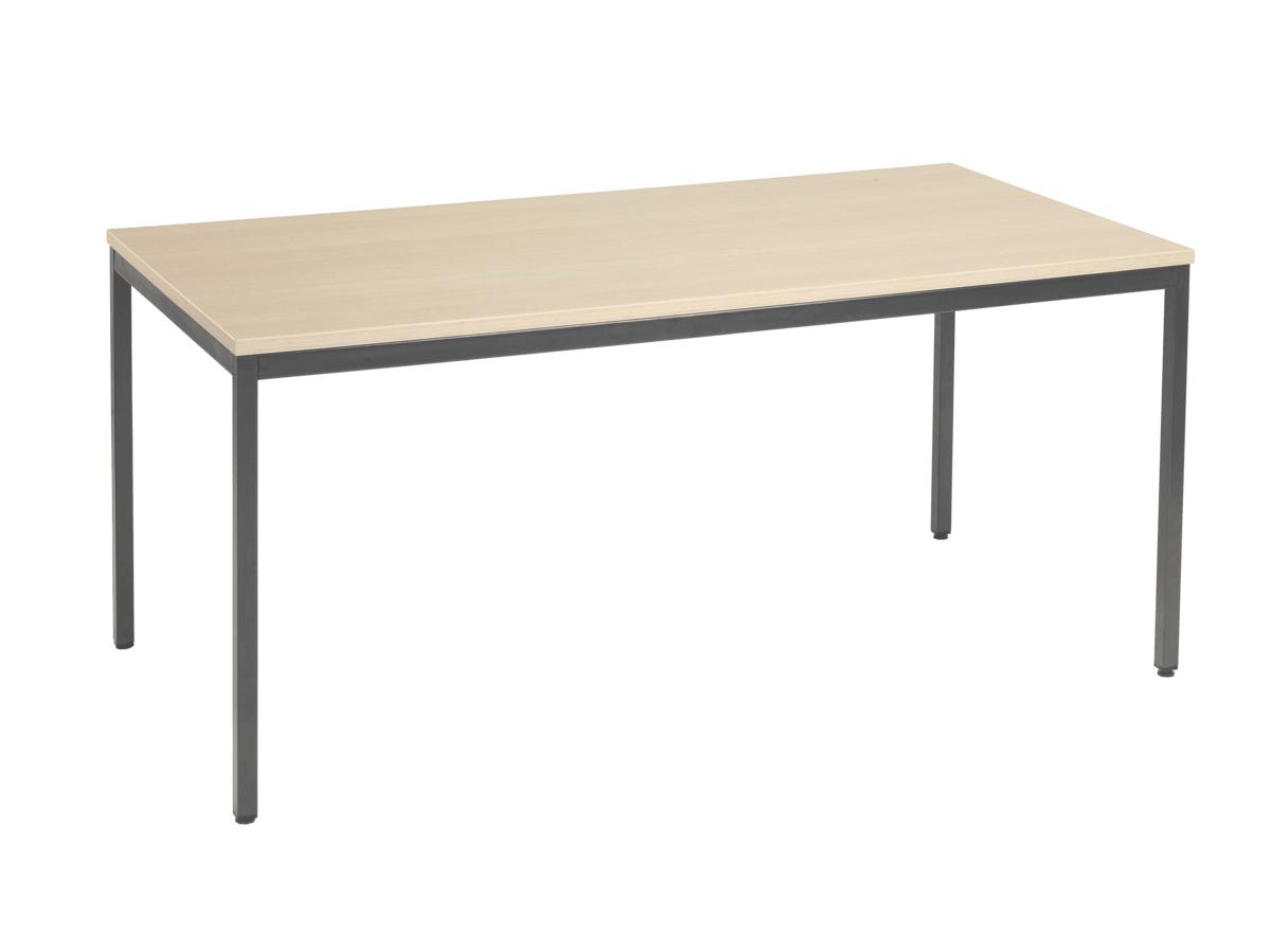 Sitek - Table poly chêne clair 160×80